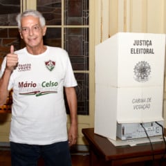 Eleições Fluminense 08/06/2019 Rio de Janeiro, RJ - Brasil - 08/06/2019 - Laranjeiras - Eleições para a presidência do Fluminense. Celso Barros votando. FOTO DE MAILSON SANTANA/FLUMINENSE FC
