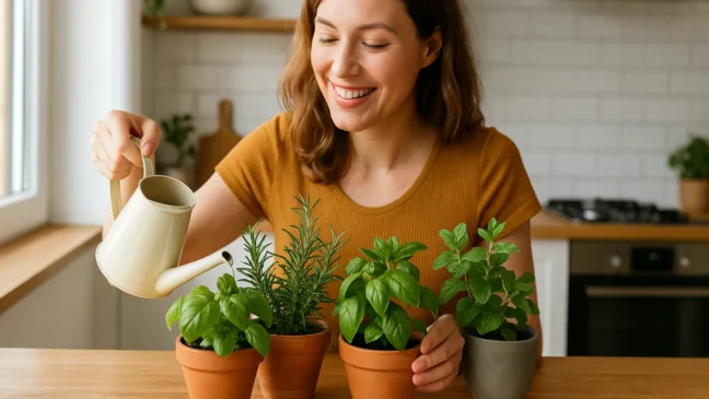 5 maneiras de decorar a cozinha com ervas aromáticas