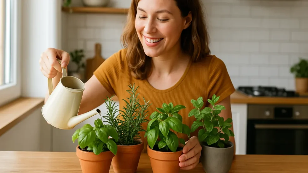 5 maneiras de decorar a cozinha com ervas aromáticas