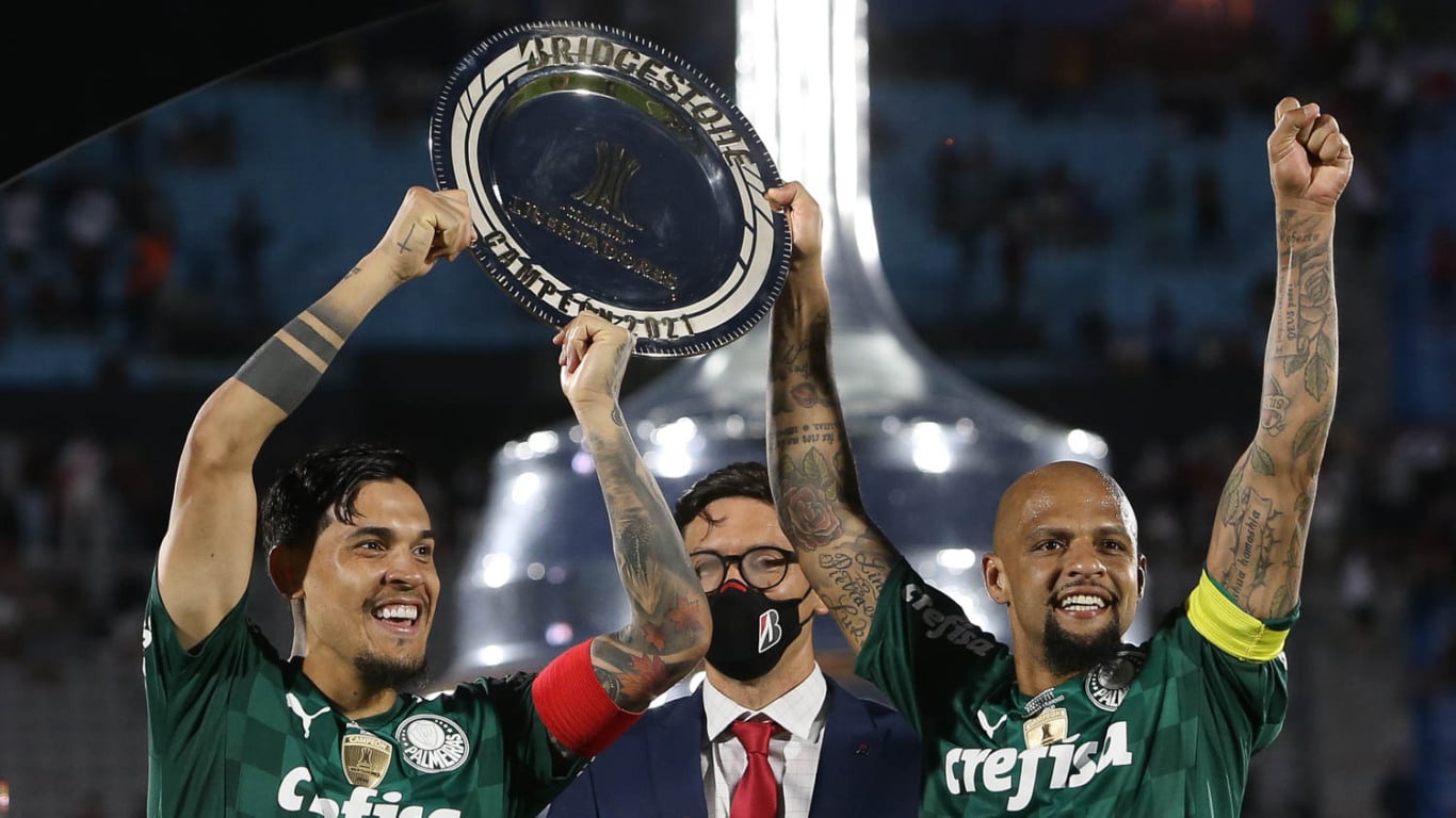 Sociedade Esportiva Palmeiras
sepalmeiras
Seguir
CONMEBOL Libertadores 2021: Comemoração no Estádio Centenário (27/11/2021)
Comemorações da SE Palmeiras pela conquista da Copa Libertadores 2021. (Foto: Cesar Greco)