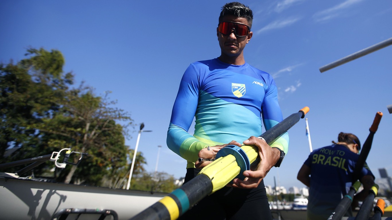 Treino da Seleção Brasileira de Remo Treino da Seleção Brasileira de Remo, Beach Sprint, realizado na Maria da Glória nesta, segunda, 15. Foto: Satiro Sodré/CBR