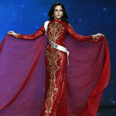 A Miss México, Fatima Bosch, na competição final do concurso Miss Universo 2025, na Tailândia. 21112025 (Lillian SUWANRUMPHAAFP)