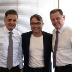 Aécio, Vandinho e Perillo (foto: divulgação)