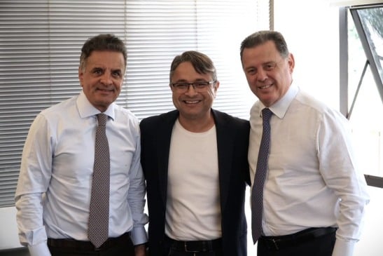 Aécio, Vandinho e Perillo (foto: divulgação)