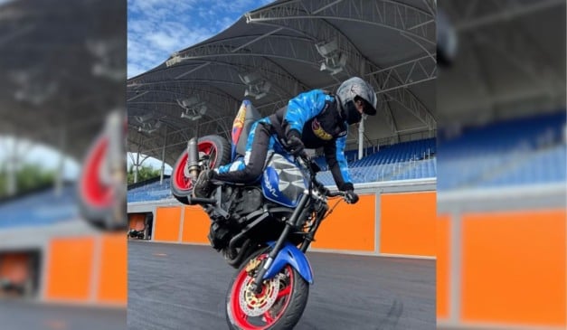 Lurrique Ferrari, piloto que morreu em acidente durante apresentação no Beto Carrero World. Foto: Reprodução/Redes Sociais