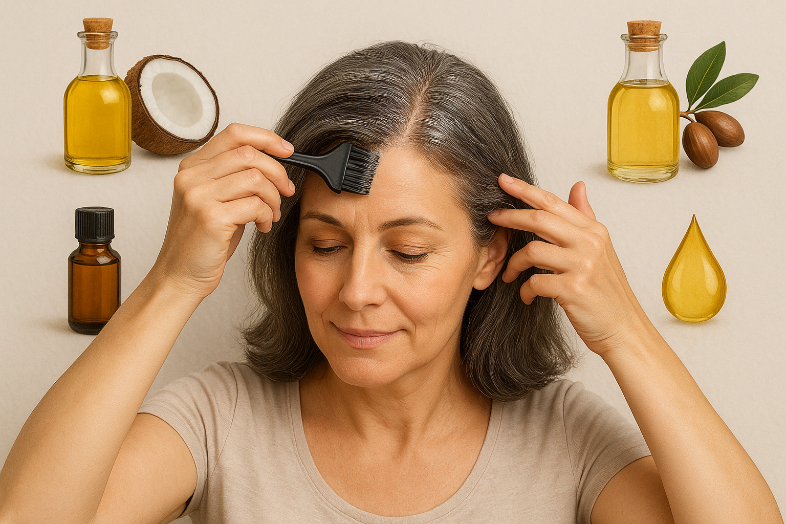 5 óleos naturais podem restaurar a cor e o brilho dos seus cabelos, eliminando os fios brancos em apenas 10 minutos/ChatGPT