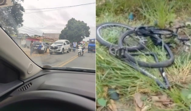 Ciclista morre atropelado por carro funerário em Nova Venécia