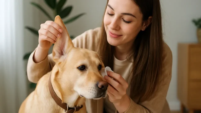 Como limpar ouvidos do cachorro em casa de forma segura