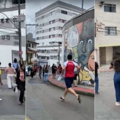 Confusão alunos local enem