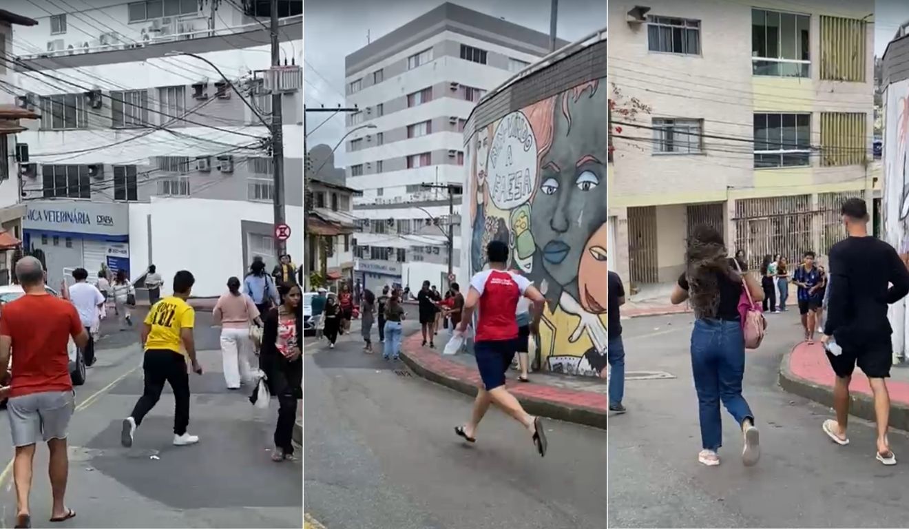 Confusão alunos local enem