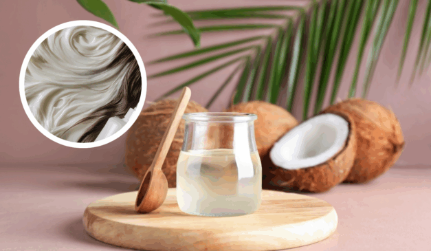 Descubra como o óleo de coco pode ajudar a escurecer os fios grisalhos e trazer mais juventude para os cabelos de mulheres 45+