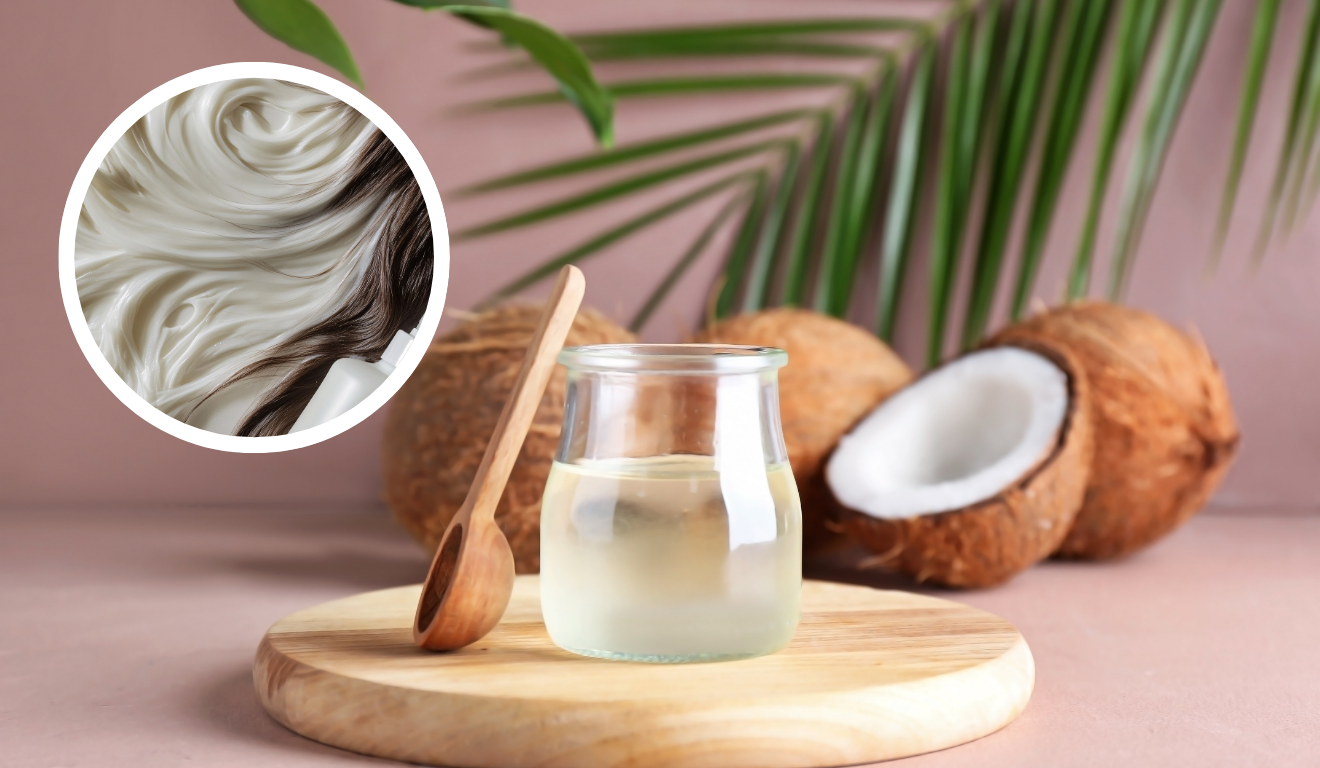 Descubra como o óleo de coco pode ajudar a escurecer os fios grisalhos e trazer mais juventude para os cabelos de mulheres 45+