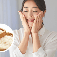 O arroz, ingrediente tradicional da K-Beauty, promete deixar a pele com brilho saudável, uniforme e livre de manchas
