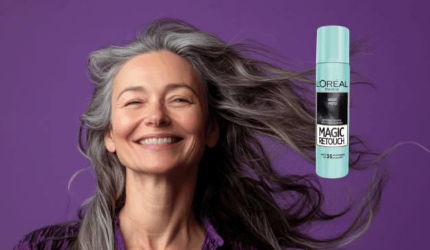 Descubra como o Magic Retouch, um spray inovador da L'Oréal Paris, pode disfarçar a raiz do cabelo branco