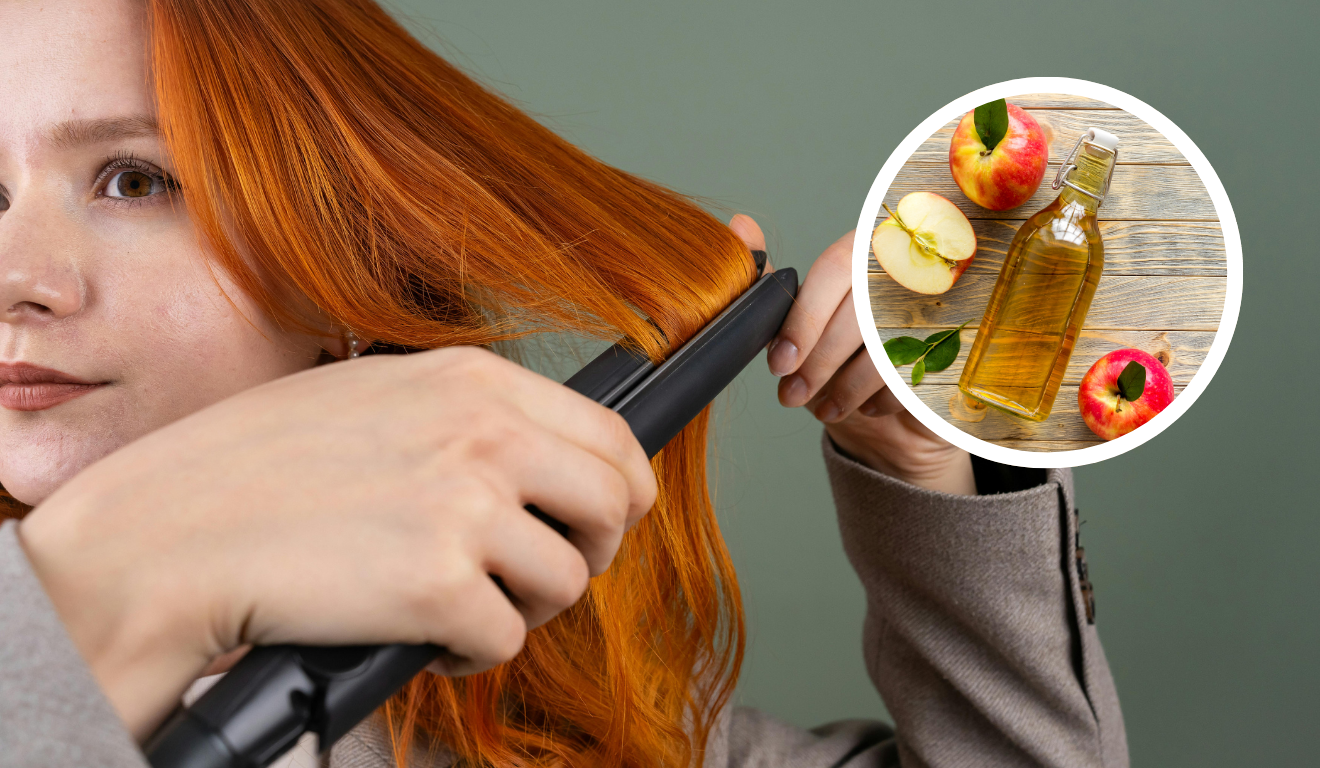 O vinagre de maçã é o segredo para alisar os fios naturalmente, sem agredir os cabelos com calor ou produtos químicos O vinagre de maçã é o segredo para alisar os fios naturalmente, sem agredir os cabelos com calor ou produtos químicos