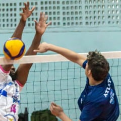 Treino do ICVC para a Superliga C de Vôlei.