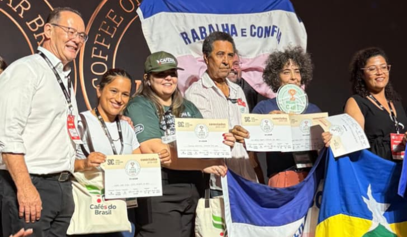 Carolinna Bridi foi campeã na categoria conilon. Foto: Reprodução Sebrae/ES
