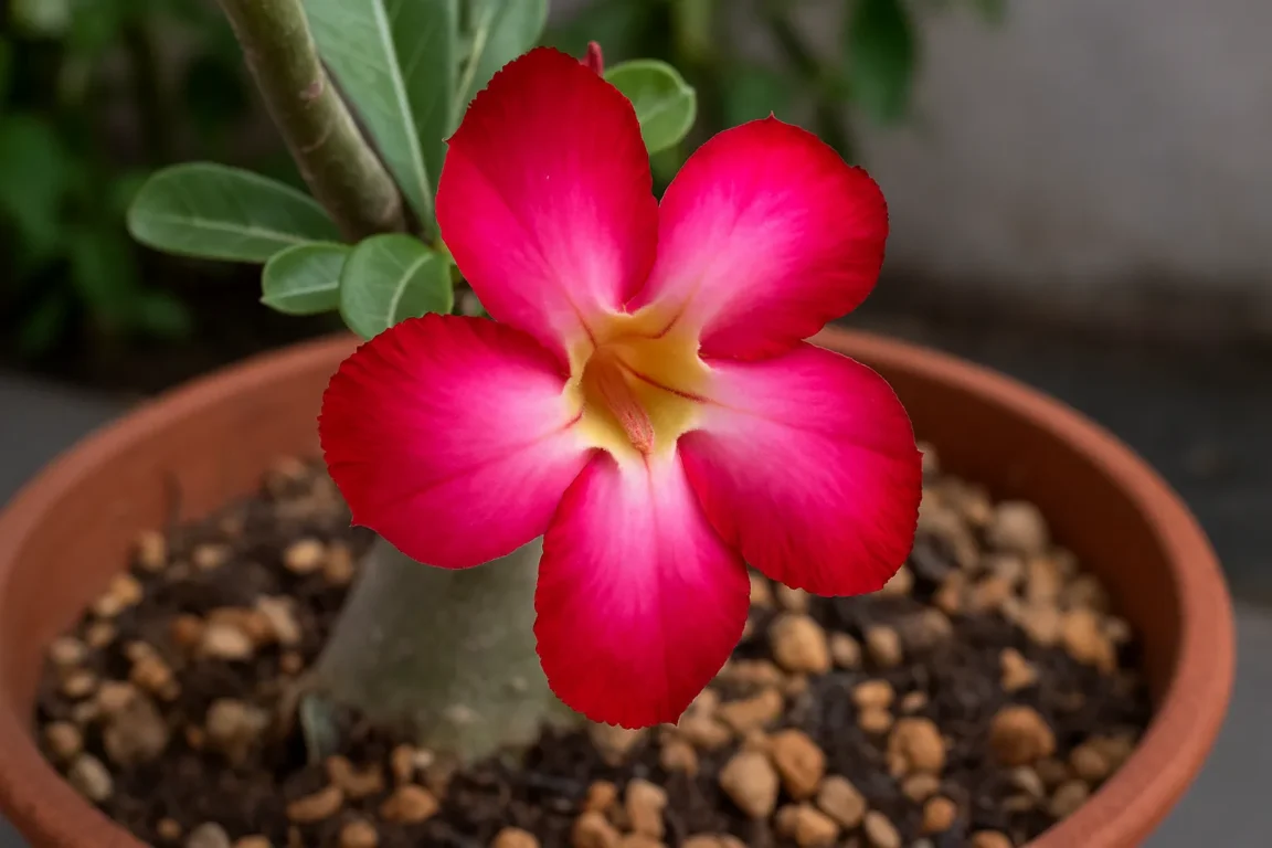 Esse truque baratinho pode triplicar a floração da rosa-do-deserto