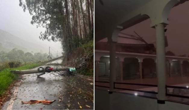 Fotos: Leitor Folha Vitória e Reprodução