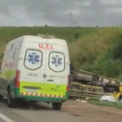 Acidente em Anchieta (Foto/reprodução: TV Vitória)