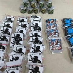 Apreensão de drogas em Vila Velha (Foto/reprodução: TV Vitória)