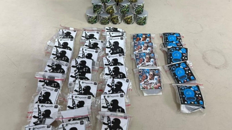 Apreensão de drogas em Vila Velha (Foto/reprodução: TV Vitória)