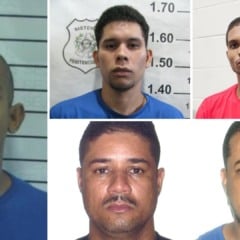 Da esquerda para direita: Joelson Nascimento, David Santos, Pablo Correia, Rodrigo Ramos Amaral e Marcos Vinicius Ramos de Amaral, Foto: Sesp/Divulgação