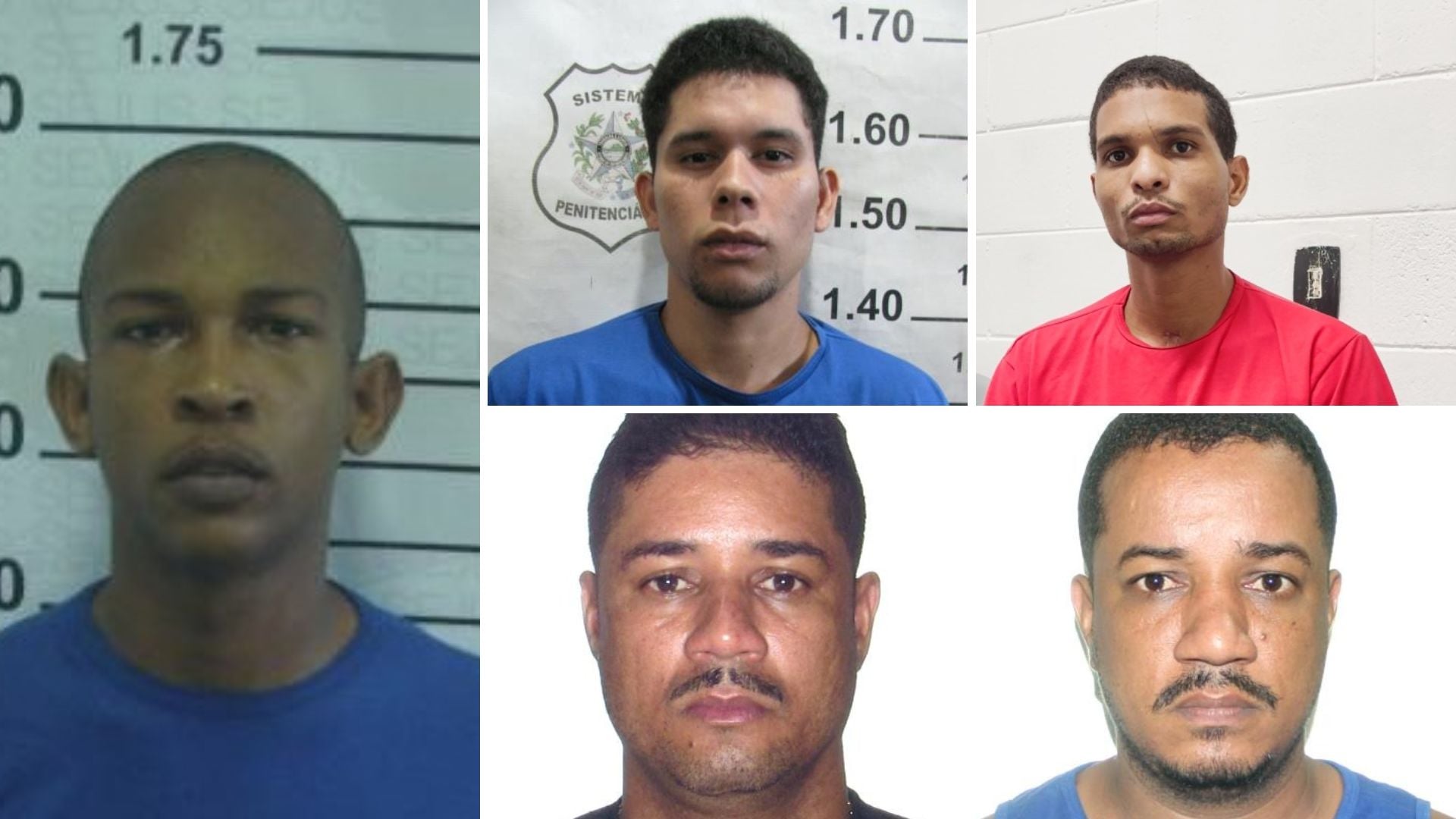 Da esquerda para direita: Joelson Nascimento, David Santos, Pablo Correia, Rodrigo Ramos Amaral e Marcos Vinicius Ramos de Amaral, Foto: Sesp/Divulgação