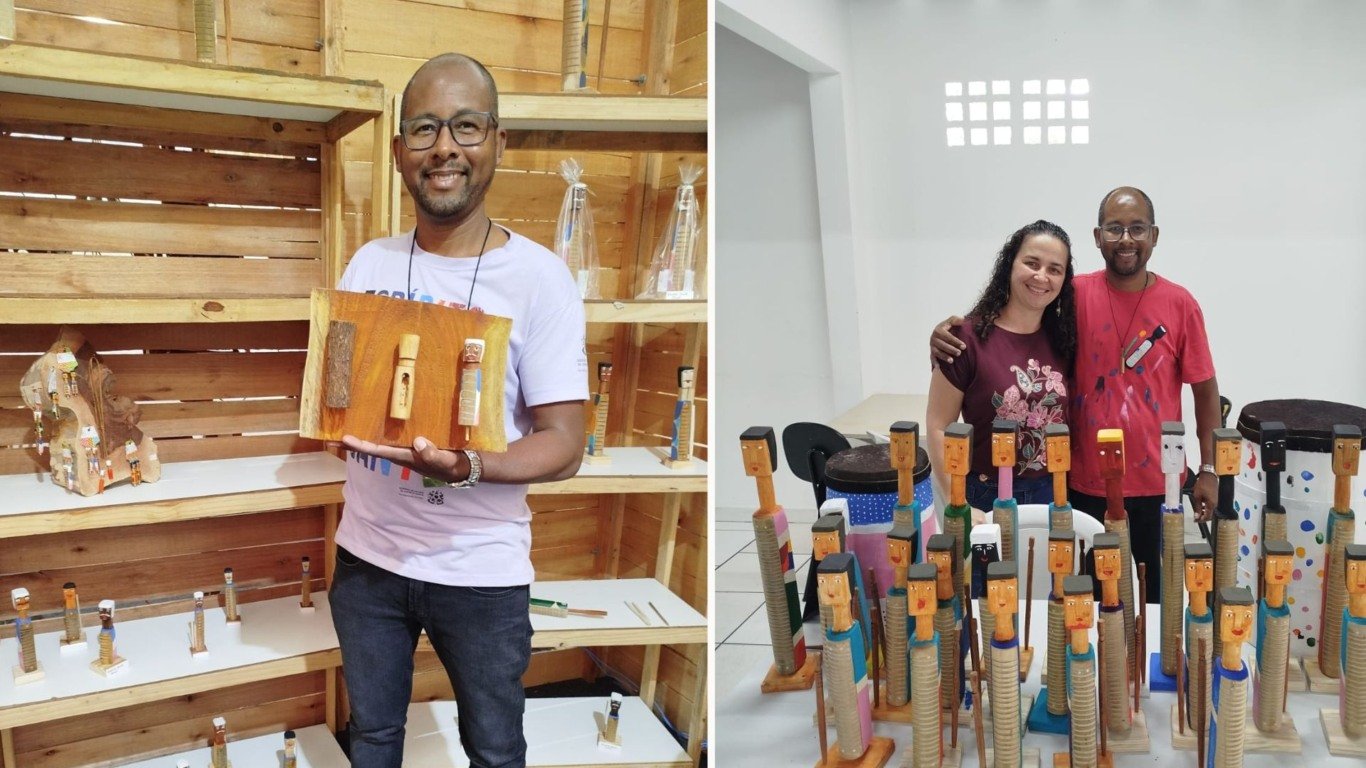 Marcos Antonia e sua esposa (Foto: Arquivo Pessoal)