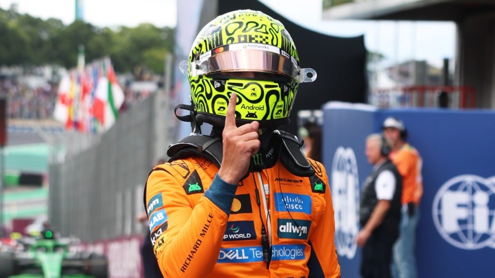 Lando Norris no GP do Brasil de F-1.