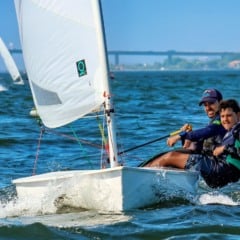 Campeonato Brasileiro de Vela. Classe Dingue. Rio de Janeiro Gabriel Firme e Nicholas Junge
