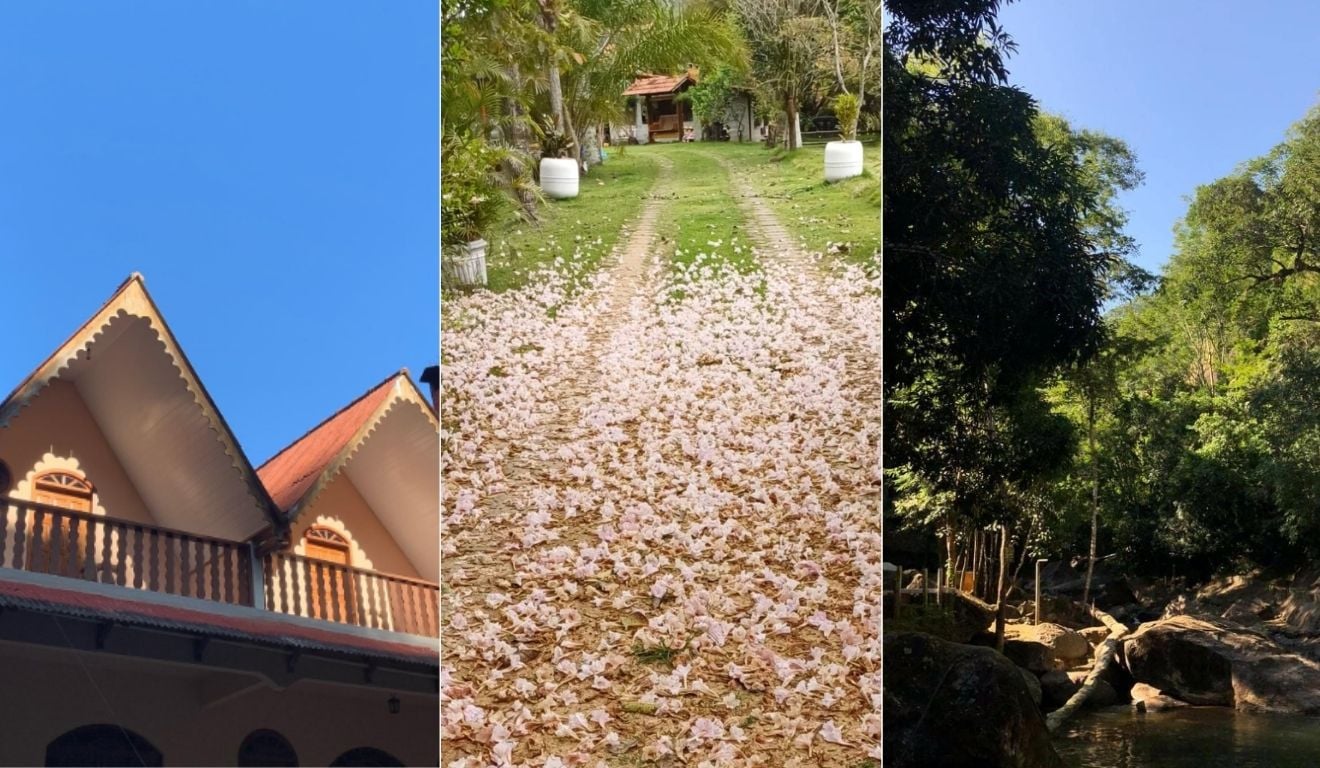 Imagem: Reprodução @pousada_olhosdagua/@rancho_mamoeiro/@cachoeira_doaloisiocosta