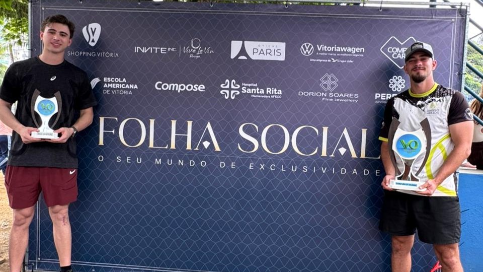 Vitória Open de Tênis. André Deps e Angelo Herzog, 2ª Classe. Praça dos Namorados. Vitória