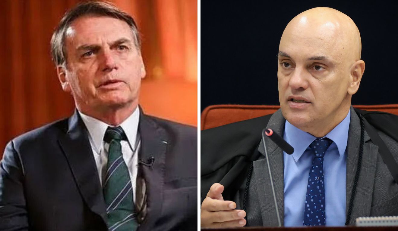 Jair Bolsonaro e Alexandre de Moraes Jair Bolsonaro e Alexandre de Moraes