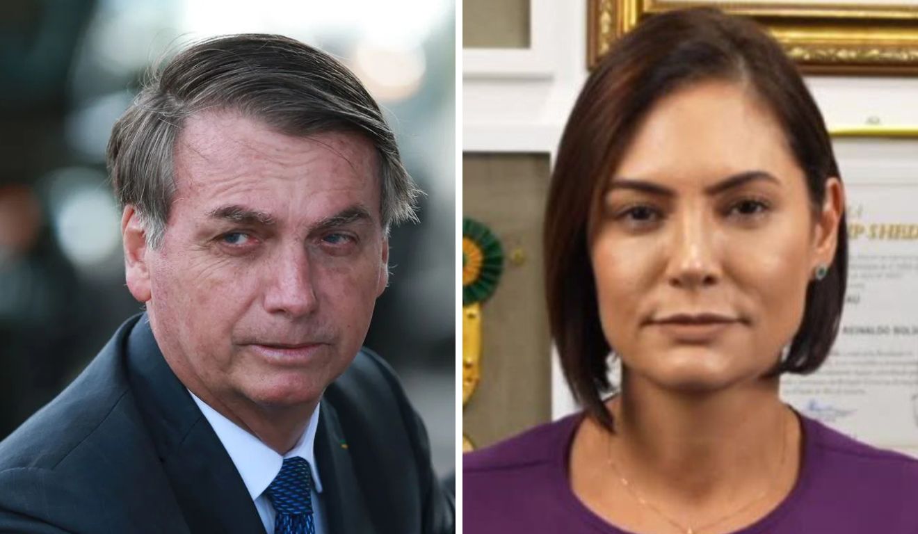 Jair Bolsonaro e Michelle Bolsonaro