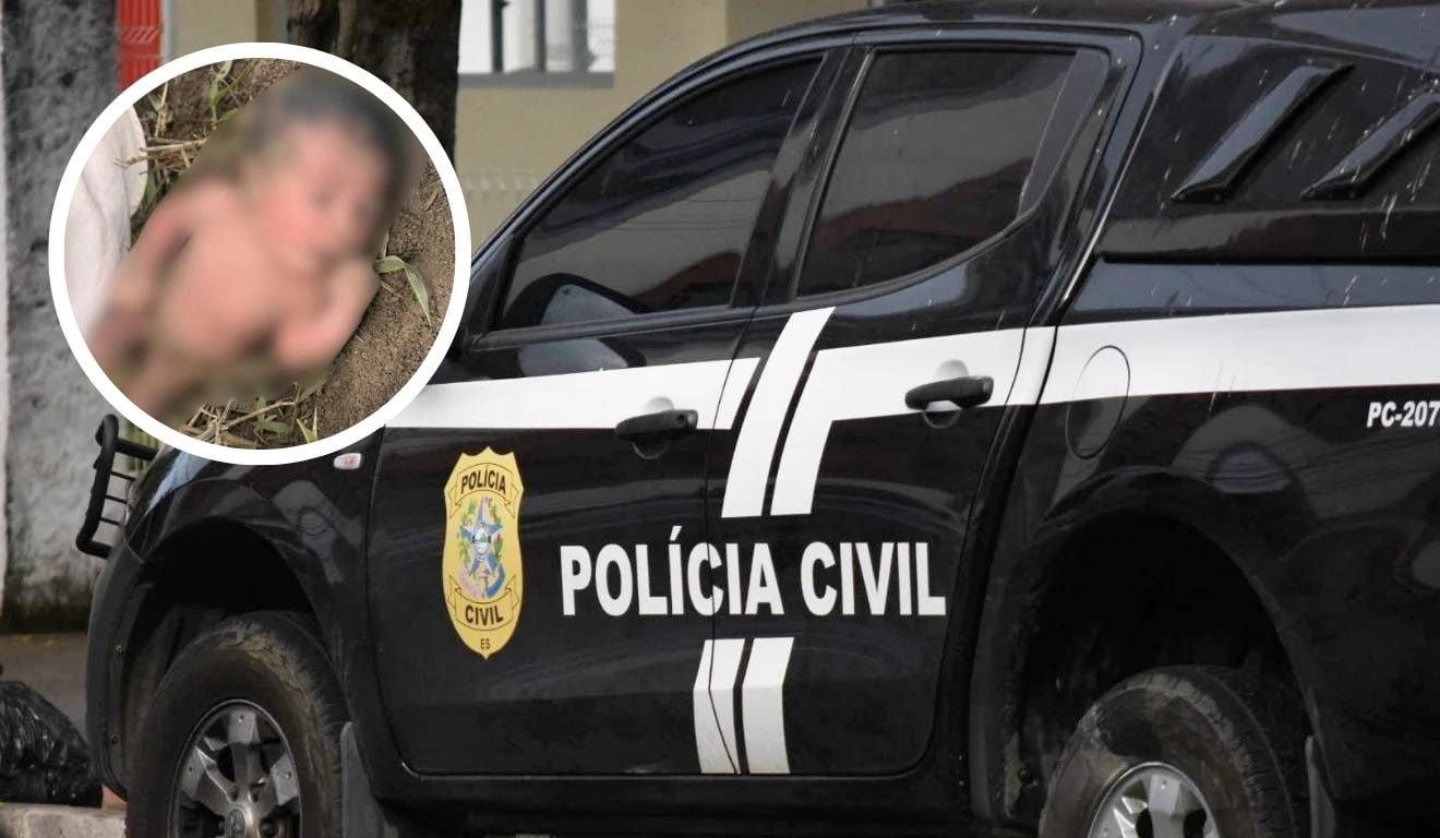 Bebê recém-nascida foi encontrada abandonada no meio da mata. Foto: Reprodução/leitor