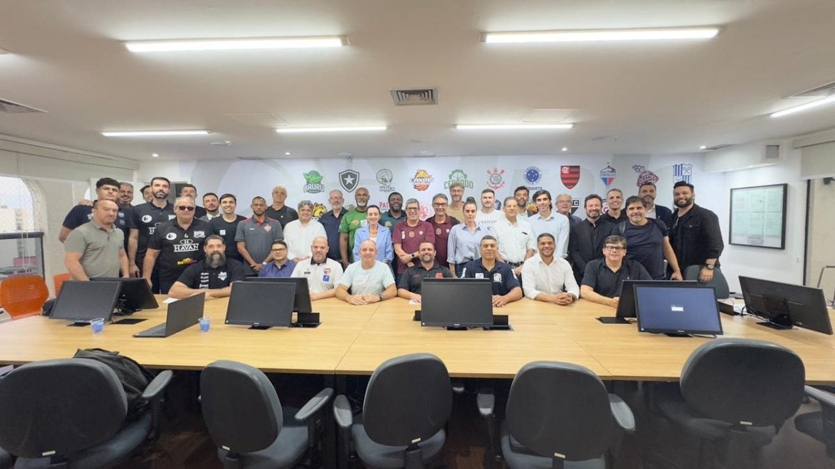 Reunião na sede da LNB, em São Paulo, teve participação de 25 dos 29 clubes interessados em participar da edição de 2026 Liga Ouro. Foto: Kauã Campos/LNB