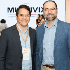 O instante em que a tecnologia deixou de ser sobre máquinas e passou a ser sobre consciência. Milton José Jr. e Victor Piana Andrade, CEO do A.C. Camargo/SP. Foto: Everton Nunes