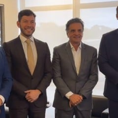 Maturano, Arnaldinho, Aécio e Victor em encontro em Brasília (foto: Instagram)