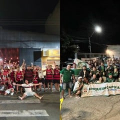 Torcidas de Flamengo e Palmeiras se reúnem para assistir à final da Libertadores na Grande Vitória