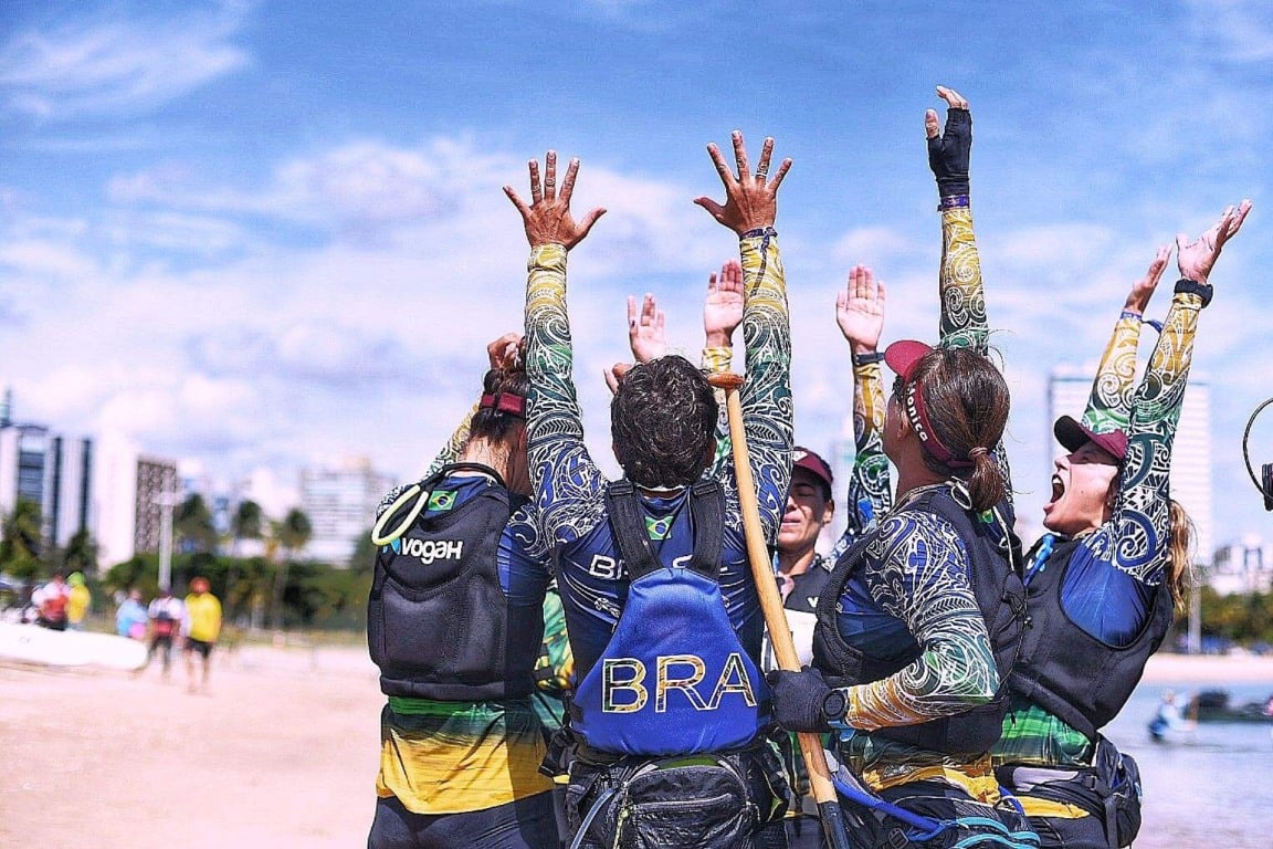 Pan-Americano de Va'a 2013. Curva de Jurema. Vitória. Canoa havaiana