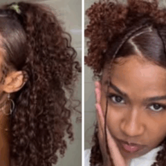 Penteado cabelo cacheado. Foto:  Reprodução/nstagram @mailayaa