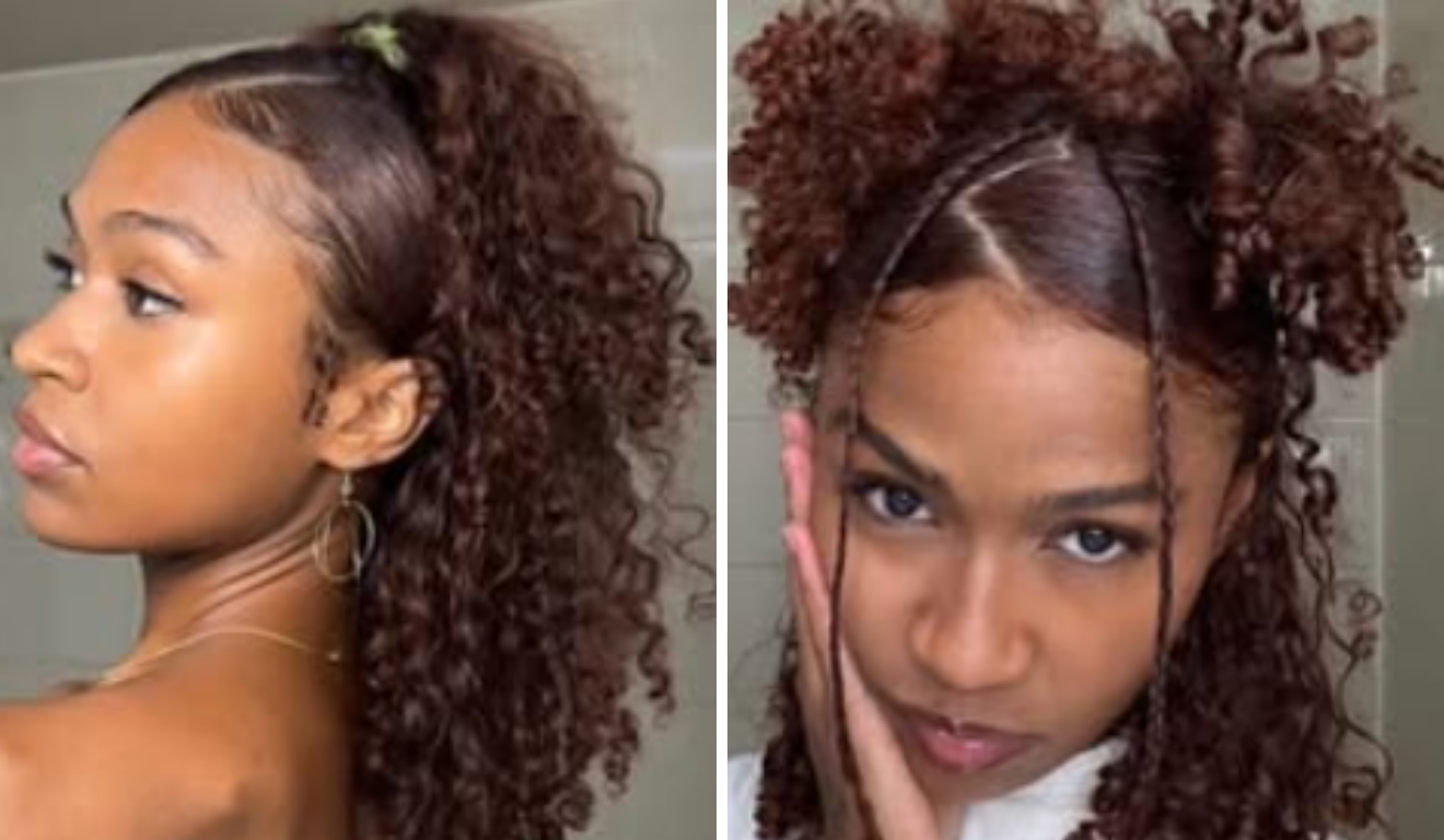 Penteado cabelo cacheado. Foto:  Reprodução/nstagram @mailayaa