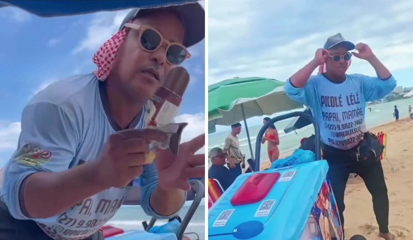 Picolé Lelé vendedor de picolé Romário Oliveira Nascimento