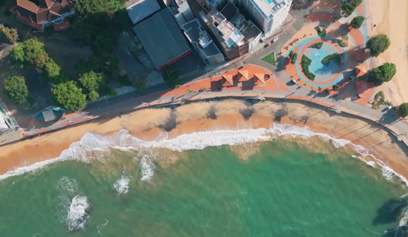 Praia da Areia Preta em Guarapari
