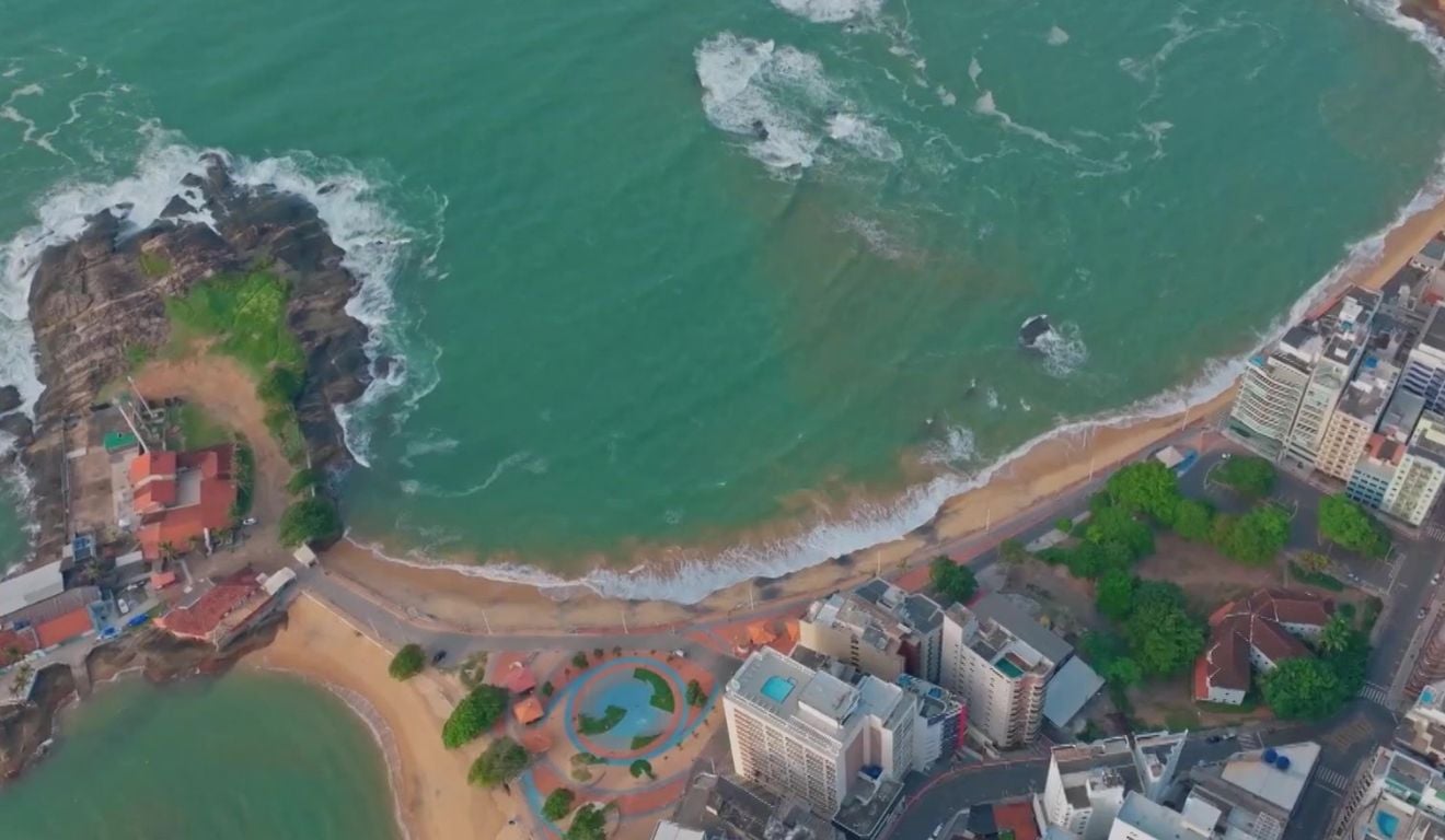 Praia da Areia Preta em Guarapari