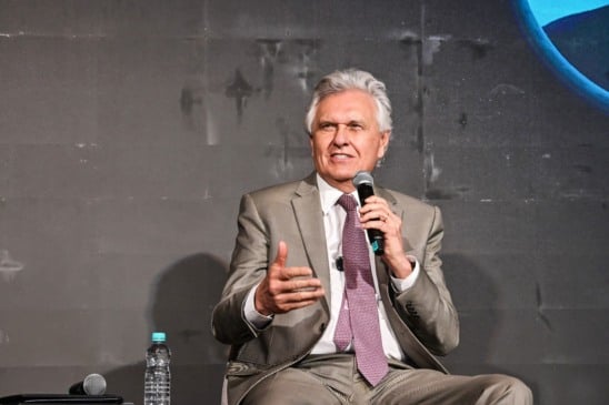 Caiado em visita ao ES para participar de um evento (foto: Cloves Louzada)