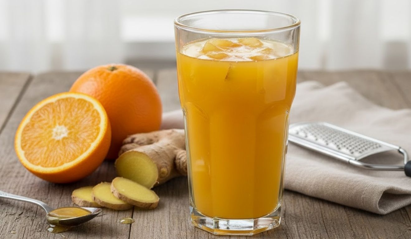 Suco de Laranja com Gengibre