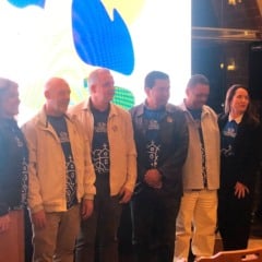 Autoridades estiveram no lançamento da marca que pretende alavancar o turismo de Domingos Martins. Crédito: Edu Kopernick