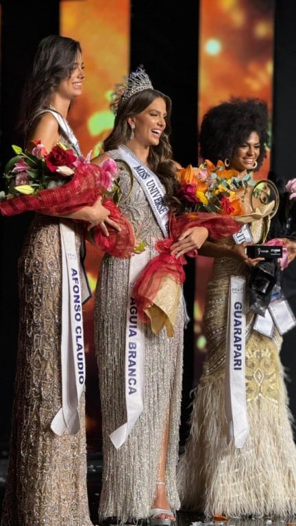 Top 3 do Miss Universe Espírito Santo 2026 (Foto: Pedro Permuy)